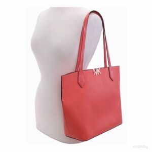 NEW Michael Kors Leather Tote Bag Pinkgrapefruit